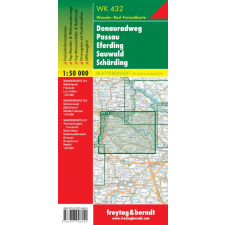 Freytag &amp; Berndt WK 432 Donauradweg, Passau, Eferding, Sauwald, Schärding turistatérkép 1:50 000 térkép