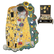 Fridolin Hűtőmágnes (MDF lap) 5,5x7,5cm,Klimt:The Kiss mit Sonnenblumen hűtőmágnes