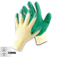 Fridrich&Fridrich FF HS-04-002 Mártott latex kesztyű zöld