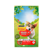 Friskies Állateledel száraz FRISKIES Mini menü kutyáknak marhahússal és zöldséggel 1,5kg kutyaeledel