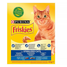 Friskies Állateledel száraz PURINA Friskies Sterilcat ivartalanított macskáknak (lazac, zöldségek) 300g macskaeledel