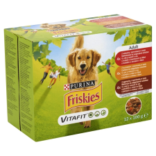 Friskies Dog Adult Multipack 12x100g kutyaeledel