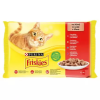 Friskies Friskies 4x85g Macskaeledel válogatás szószban-  Csirkével, Marhával, Báránnyal, Kacsával