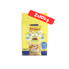 Friskies Ivartalanított Lazacos száraz macskaeledel 2x10kg kutyaeledel