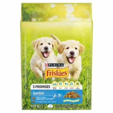FRISKIES JUNIOR KUTYAELEDEL SZÁRAZ ZÖLDÉSGES TEJES 500G kutyaeledel