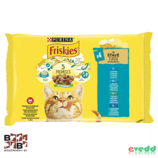 Friskies Macskaeledel 4x85g Lazac + Tonhal + Szardínia + Tőkehal Alutasak macskaeledel