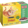  Friskies nedves macskaeledel szószban - marhával, csirkével, tonhallal, tőkehallal 6 x (12 x 85 g)