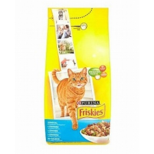 Friskies száraz macskaeledel - lazaccal és hozzáadott zöldségekkel 10 kg macskaeledel