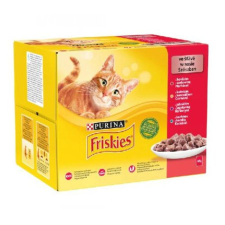 Friskies Szószban Csirkével, Marhával, Báránnyal, Kacsával nedves macskaeledel 12x85 g macskaeledel