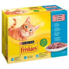 Friskies Szószban halas nedves macskaeledel – 12×85 g macskaeledel