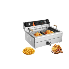  Fritőz, 30,6 literes kapacitás, gyors fűtés, kézi vezérlés fritőz