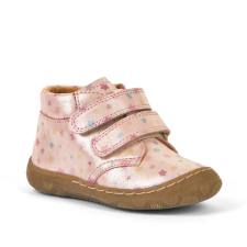 Froddo – Átmeneti, magasszárú, bőr gyerekcipő – rózsaszín, csillagok 25 gyerek cipő