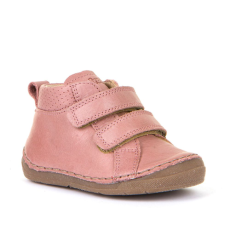 Froddo – Átmeneti, magasszárú, dupla tépőzáras bőr gyerekcipő – rózsaszín 21