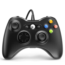 FROGGIEX FX-X360-PC-B Vezetékes controller - Fekete (Xbox 360/PC) videójáték kiegészítő