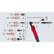 Fronius SZORÍTÓHÜVELY FRONIUS  2,4  5,3X40,2 hegesztés
