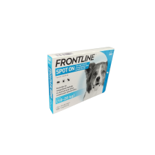 Frontline Spot-on rácsepegtető oldat kutyáknak M /10-20kg/ 3x élősködő elleni készítmény kutyáknak