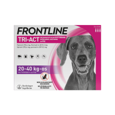 Frontline Tri-Act Rácsepegtető oldat kutyáknak 20-40kg 3X élősködő elleni készítmény kutyáknak