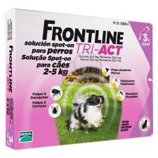  Frontline Tri-Act rácsepegtető oldat kutyáknak 2-5 kg-os kutyáknak élősködő elleni készítmény kutyáknak