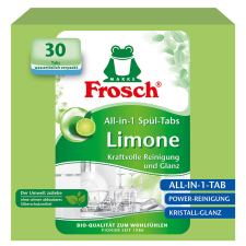 Frosch mosogatógép tabletta zöldcitrommal 30 db tisztító- és takarítószer, higiénia