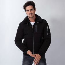 Frostline Fekete Téli Dzseki - Méret: XXXXL férfi kabát, dzseki