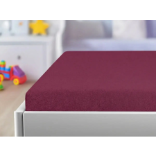  Frottír gumis lepedő gyerekágyhoz PREMIUM 60x120 cm bordó lakástextília