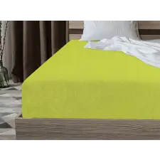  Frottír gumis lepedő PREMIUM lime zöld 160x200 cm lakástextília