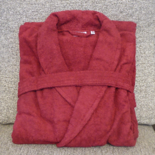 Frottír sálgalléros köntös, Bordó (100 % pamut), XXXXL (4XL) lakástextília