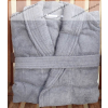  Frottír sálgalléros Szürke köntös, (100 % pamut), XXXXXXL (6XL)