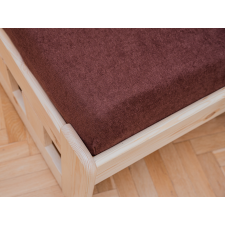  Frottír sötétbarna lepedő 90x200 cm lakástextília