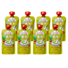 FRUCHTBAR Bio Gyümölcskása zabbal, alma-körte-szőlő 6hó 8x120g bébiétel