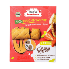 FRUCHTBAR Bio Gyümölcsös tönköly párna eperrel és almával 3év+ 6x22g bébiétel