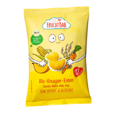 FRUCHTBAR Bio Ropogós kacsa snack sárgarépa, sütőtök, kukorica és rizs 12hó+ 30g bébiétel