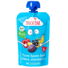 FRUCHTBAR Bio Szilva, banán, alma, feketeribizli 6hó 100g bébiétel