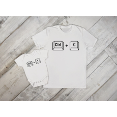 Fruit of the Loom 2. Apa-fia ctrlc+ctrlv Póló-Body szett