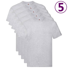 Fruit of the Loom 5 db XXL-s méretű szürke pamutpóló munkaruha