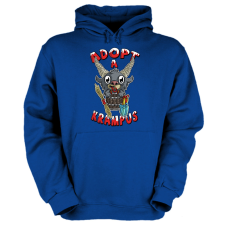 Fruit of the Loom Adopt a Krampus - Unisex Kapucnis Pulóver női pulóver, kardigán