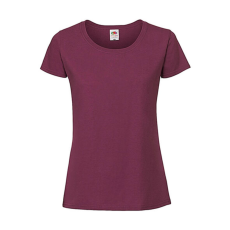 Fruit of the Loom Csomag akciós póló (minimum 5 db) Női póló Rövid ujjú Fruit of the Loom Lady-Fit Ringspun Premium T - XL, Burgundi vörös