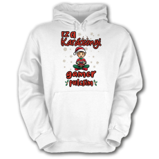 Fruit of the Loom Ez a karácsonyi gamer pulcsim (fiú) - Unisex Kapucnis Pulóver