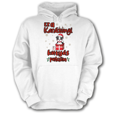 Fruit of the Loom Ez a karácsonyi kutyás pulcsim - Unisex Kapucnis Pulóver