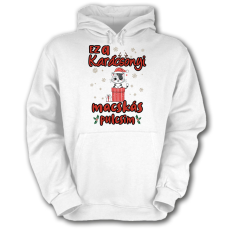 Fruit of the Loom Ez a karácsonyi macskás pulcsim - Unisex Kapucnis Pulóver