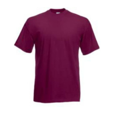Fruit of the Loom F02 kereknyakú, rövid ujjú póló VALUEWEIGHT T, Burgundy