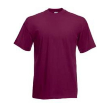 Fruit of the Loom F02 kereknyakú, rövid ujjú póló VALUEWEIGHT T, Burgundy - 3XL férfi póló