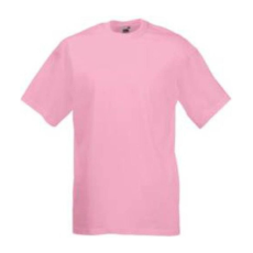 Fruit of the Loom F02 kereknyakú, rövid ujjú póló VALUEWEIGHT T, Light Pink - XL