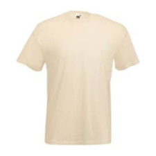 Fruit of the Loom F02 kereknyakú, rövid ujjú póló VALUEWEIGHT T, Natural - M férfi póló