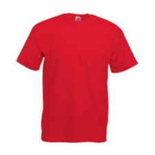 Fruit of the Loom F02 kereknyakú, rövid ujjú póló VALUEWEIGHT T, Red - 3XL férfi póló