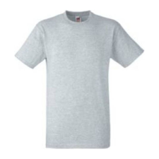 Fruit of the Loom F05 unisex rövid ujjú póló, HEAVY T, Heather Grey férfi póló