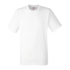 Fruit of the Loom F05 unisex rövid ujjú póló, HEAVY T, White - M férfi póló