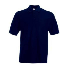 Fruit of the Loom F22 galléros piké póló 65/35, Deep Navy - XL férfi póló