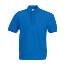 Fruit of the Loom F22 galléros piké póló 65/35, Royal Blue - 3XL férfi póló