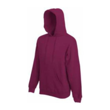 Fruit of the Loom F44 kapucnis pulóver, HOODED SWEAT, Burgundy - M férfi pulóver, kardigán